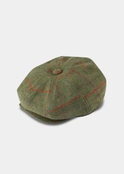 Combrook Men's Tweed Bakerboy Cap In Reed