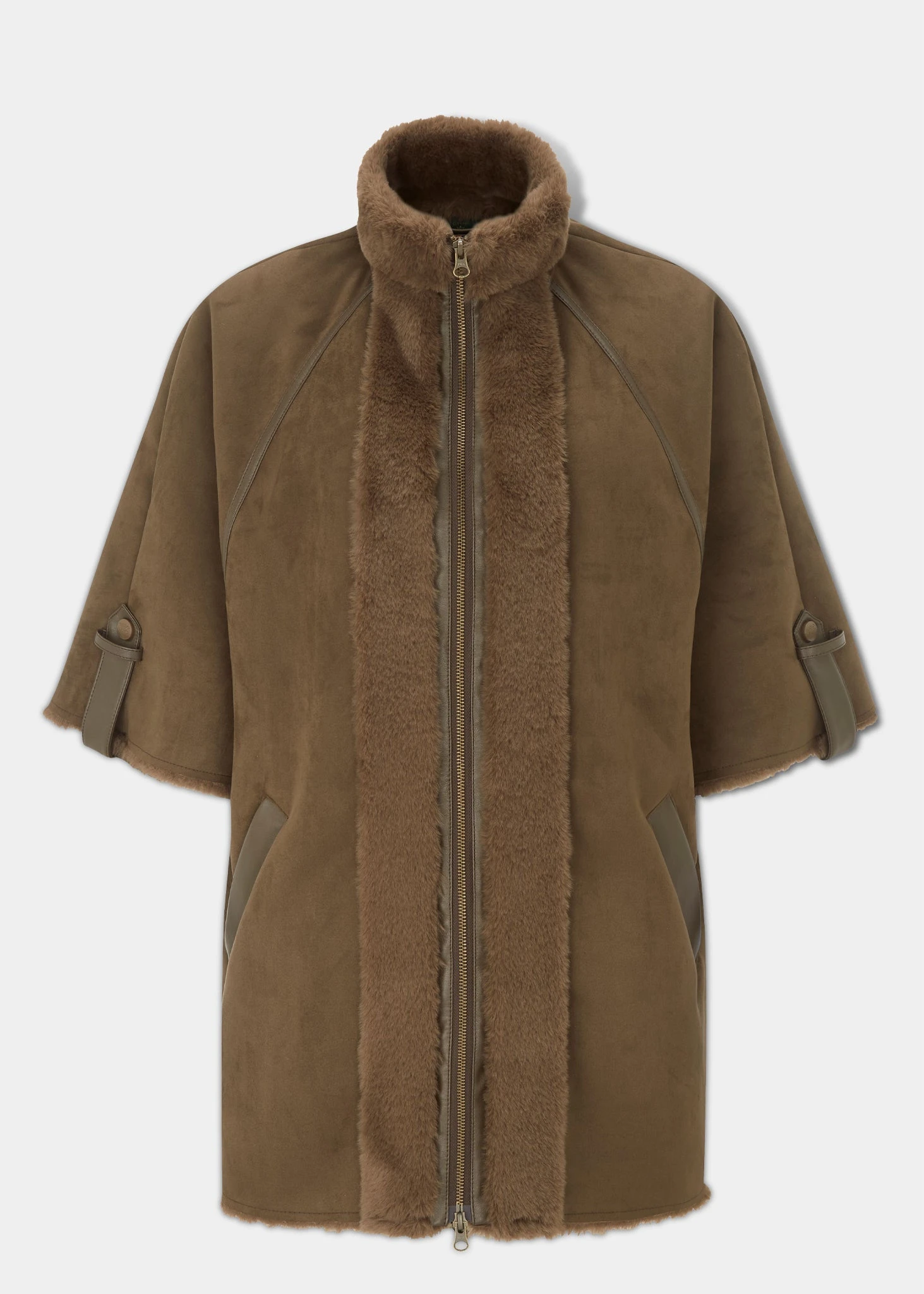 Surrey Ladies Cape In Hazelnut - Regular Fit 1 Surrey Ladies Cape In Hazelnut - Regular Fit