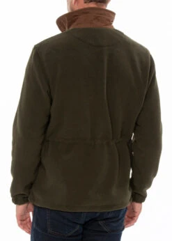 Aylsham Men's Fleece Jacket In Green - Regular Fit -Alan Paine Fashion Store aylgjkt green 2 1