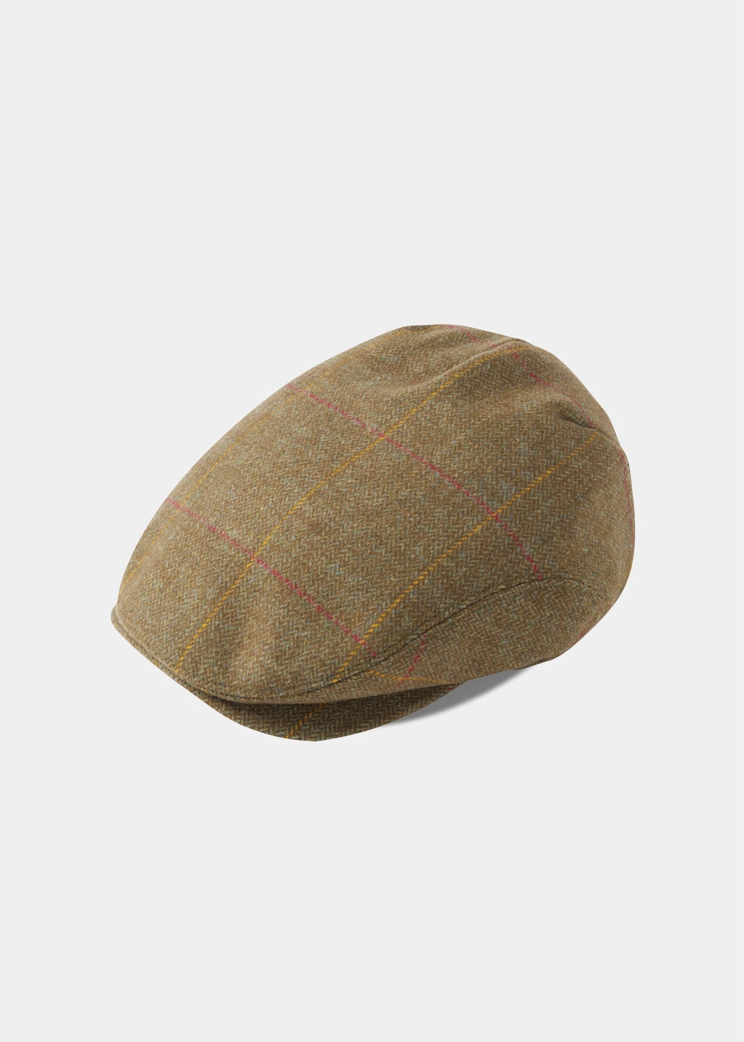 Combrook Men's Extended Peak Tweed Flat Cap In Hawthorn 1 Combrook Men's Extended Peak Tweed Flat Cap In Hawthorn