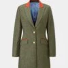 Combrook Ladies Mid-Thigh Coat In Heath - Regular Fit