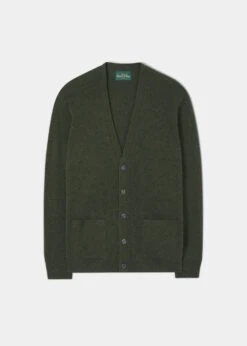 Cornwall Lambswool Cardigan In Rosemary - Classic Fit