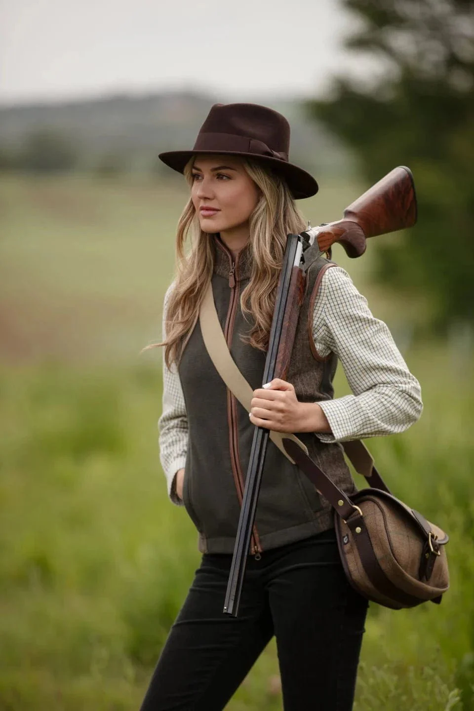 Alan Paine Fashion Store -Alan Paine Fashion Store fleeces quilted gilets gunner and hound women s tweed gilet 1180633467