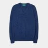 Albury Geelong Wool Jumper In Indigo - Regular Fit