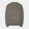 Haddington Cashmere Jumper In Mouse - Regular Fit