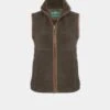 Aylsham Ladies Fleece Gilet In Green - Regular Fit