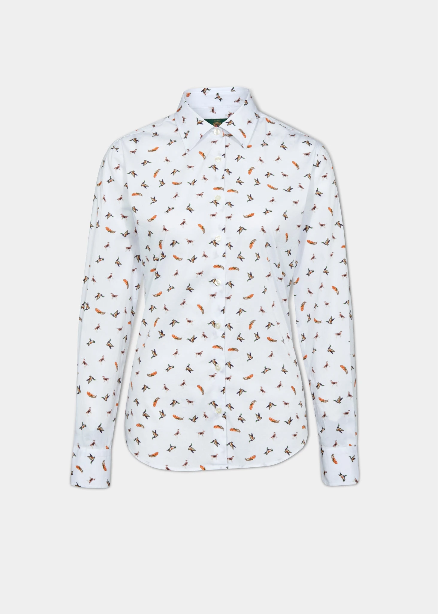Lawen Ladies Printed Cotton Shirt - Dog & Duck Design 1 Lawen Ladies Printed Cotton Shirt - Dog & Duck Design