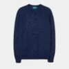 Lenzie Men's Lambswool Jumper In Indigo - Regular Fit
