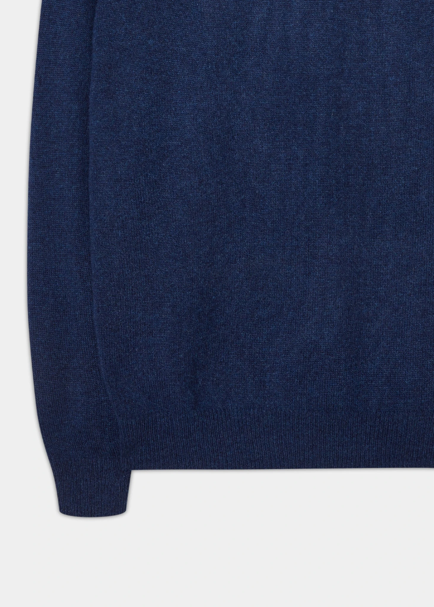 Lenzie Men's Lambswool Jumper In Indigo - Regular Fit 3 Lenzie Men's Lambswool Jumper In Indigo - Regular Fit - Image 3