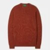 Lenzie Men's Lambswool Jumper In Ember - Regular Fit