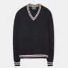 Limited Edition Commemorative Lambswool Sweater In Navy