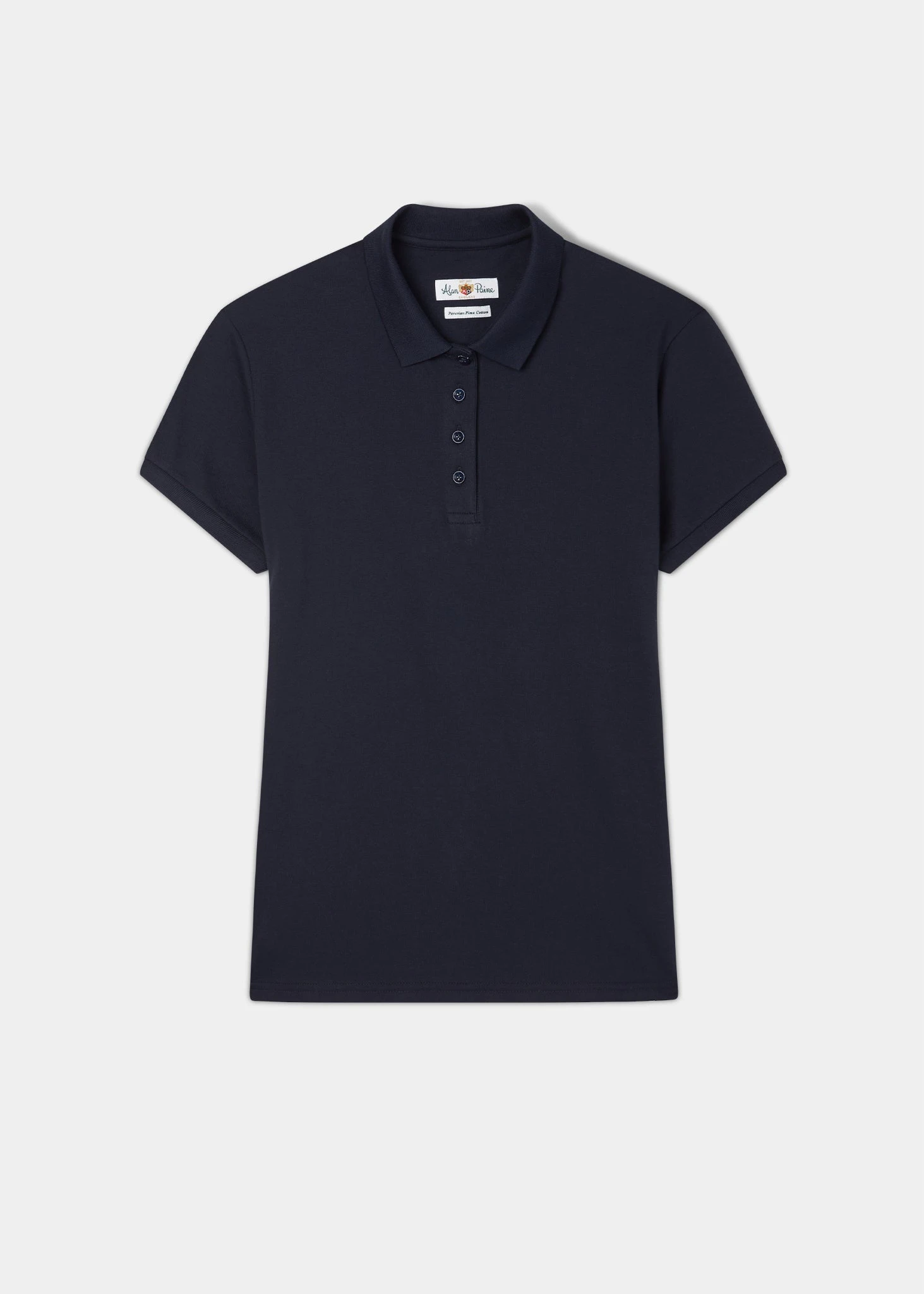 Ladies Pique Polo Shirt In Navy 1 Ladies Pique Polo Shirt In Navy