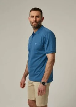 Fritton Pique Polo Shirt In Mid Blue -Alan Paine Fashion Store ls2008 fritton mens pique polo shirt mid blue 2 a55bbf2f c910 4d8a beaa 0bff15cf1a99
