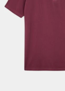 Tutbury Faded Dye Polo Shirt In Claret - Without Emblem -Alan Paine Fashion Store ls2101 tutbury mens faded dye polo shirt claret 3 6a62f01e ac90 4ae2 9c88 e78792bd424e