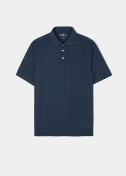 Rockbourne Performance Polo In Navy - Sports Fit