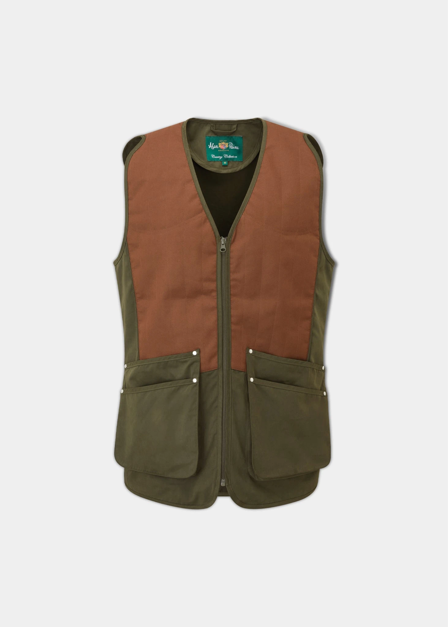 Bredon Men's Shooting Waistcoat In Olive - Regular Fit 1 Bredon Men's Shooting Waistcoat In Olive - Regular Fit