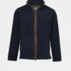 Aylsham Men's Fleece Jacket In Dark Navy - Regular Fit