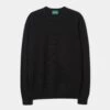 Lenzie Men's Lambswool Jumper In Black - Regular Fit