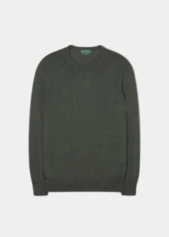 Radstone Men's Merino Wool Jumper In Seaweed - Regular Fit