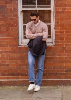 Rothwell Cotton Cashmere Jumper In Coffee -Alan Paine Fashion Store rothwell cotton cashmere jumper coffee 5 55ff430d e65f 4748 9bf2 5fc9ae5a7557