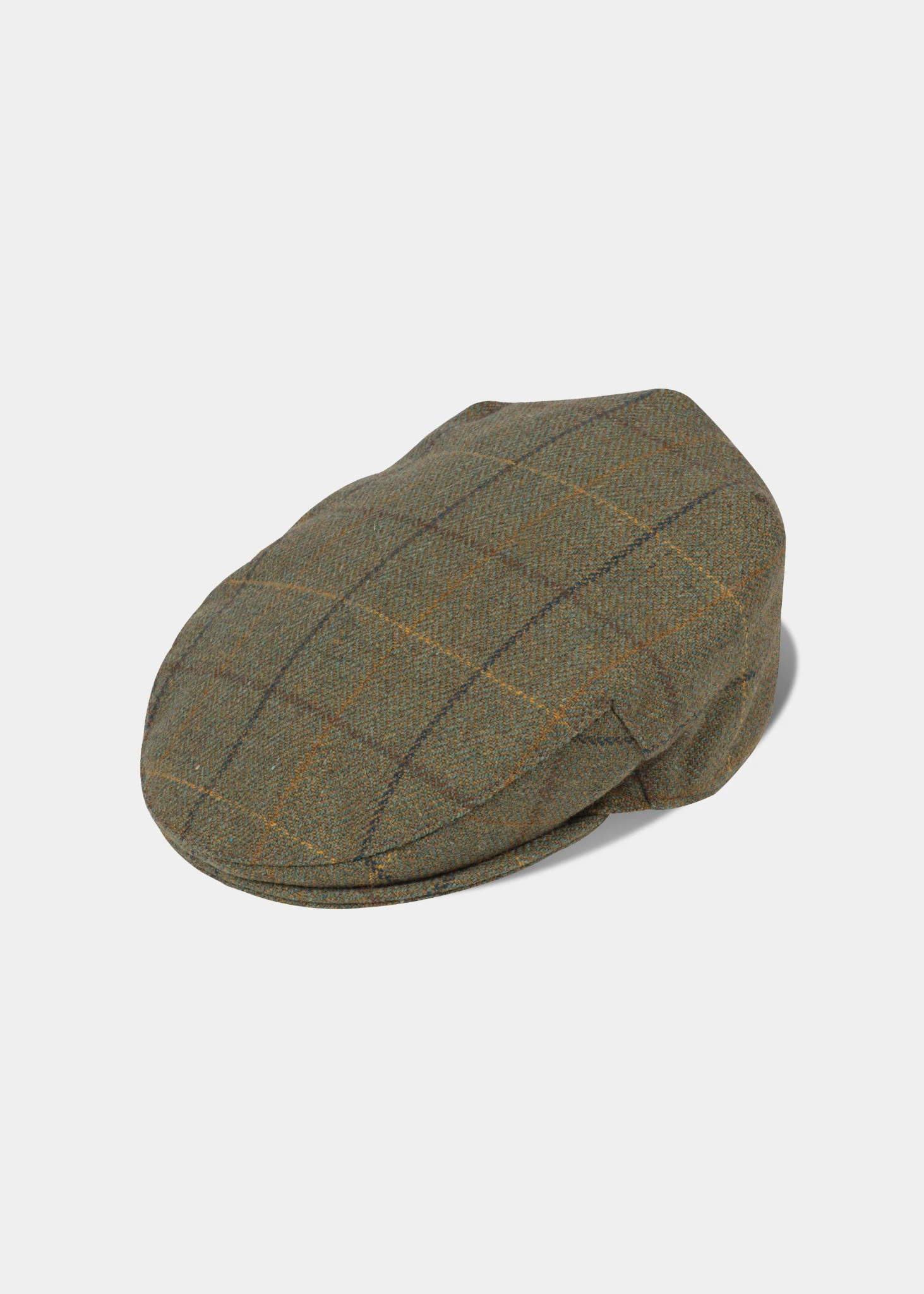 Rutland Men's Tweed Flat Cap In Dark Moss 1 Rutland Men's Tweed Flat Cap In Dark Moss