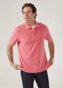 Weymouth Washed Effect Polo Shirt In Calypso -Alan Paine Fashion Store weymouth short sleeve polo shirt calypso 2