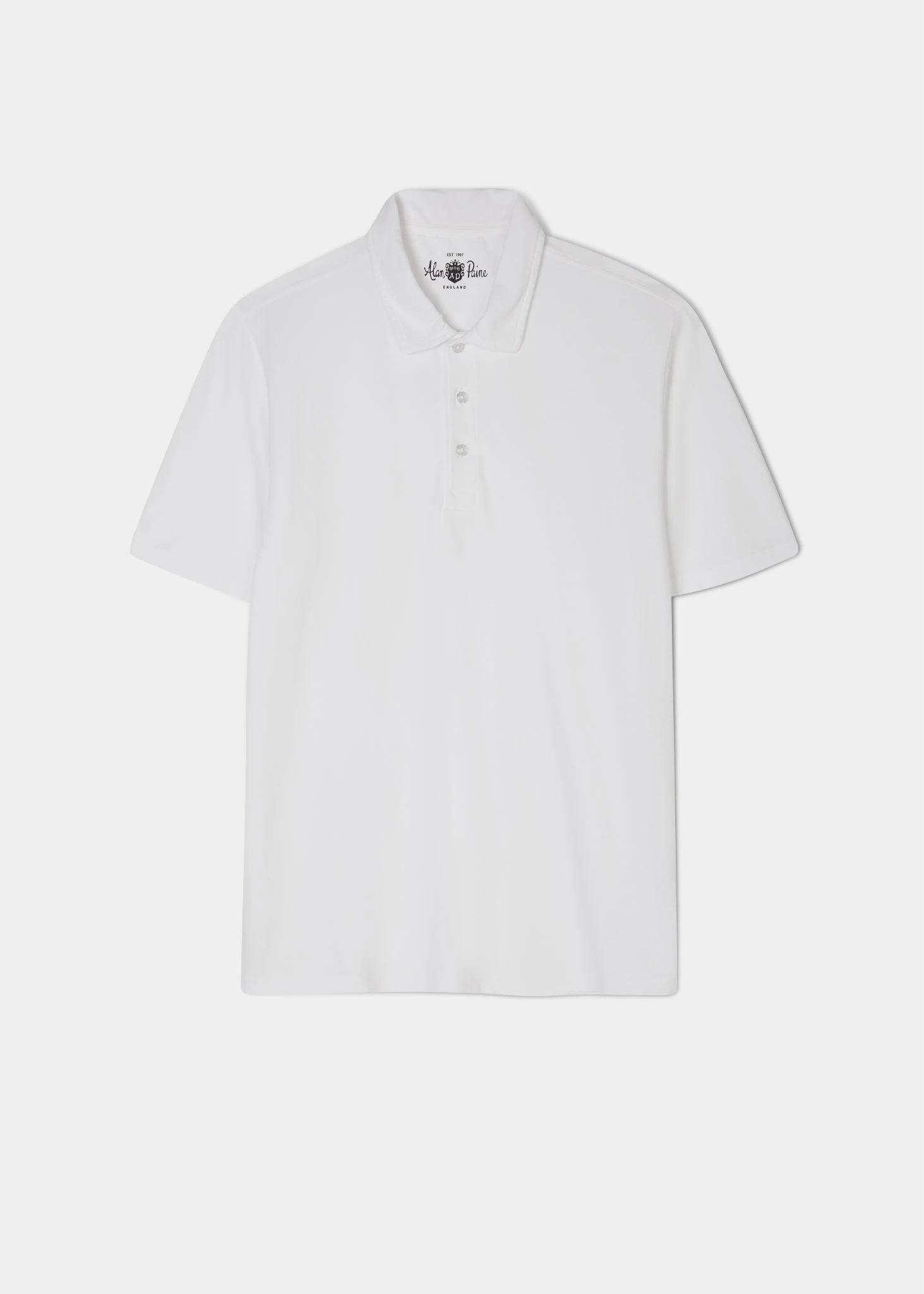 Weymouth Washed Effect Polo Shirt In White 1 Weymouth Washed Effect Polo Shirt In White